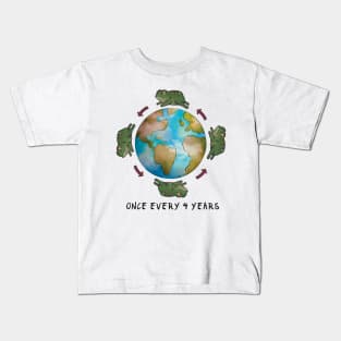 "Once Every 4 Years"- Leap Year Tee Kids T-Shirt